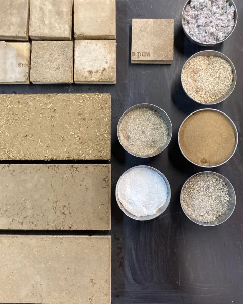 Phase d’études techniques et de recherches de matérialités pour le sol en terre crue - © amàco