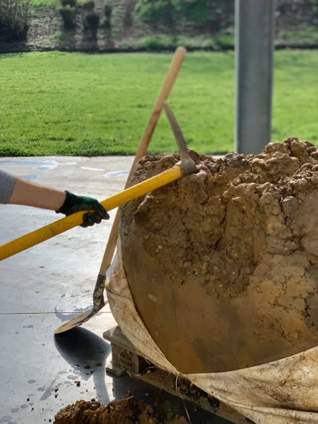 Réception des terres de site du domaine du Château d'Yquem, études réalisées par amàco - crédit amàco